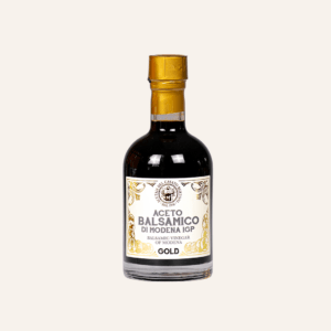 Aceto Balsamico di Modena Gold in dunkler Glasflasche vom Olivenbauer
